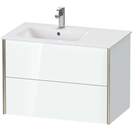 Xviu Wall-Mounted Vanity Unit White High Gloss